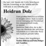 Danksagung Heidrun Dolz