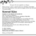 Danksagung Konrad Käso