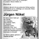 Traueranzeige Jürgen Nökel