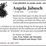 Danksagung Angela Jabusch