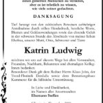 Traueranzeige Katrin Ludwig