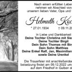 Traueranzeige Helmuth Kockott