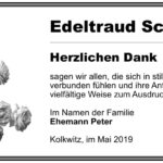 Danksagung Edeltraud Scheibner