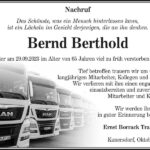 Nachruf Bernd Berthold