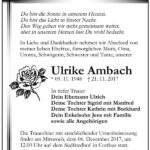 Traueranzeige Ulrike Ambach