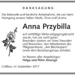 Danksagung Anna Przybilla