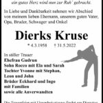 Traueranzeige Dierks Kruse