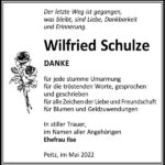 Traueranzeige Wilfried Schulze