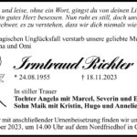Traueranzeige Irmtraud Richter