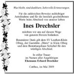 Danksagung Ines Drechsler