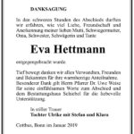 Danksagung Eva Hettmann