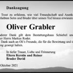 Danksagung Oliver Grabler