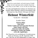 Traueranzeige Helmut Winterfeld