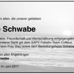 Danksagung Ute Schwabe