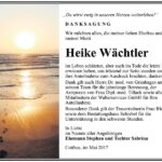 Danksagung Heike Wächtler