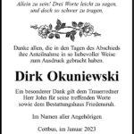 Danksagung Dirk Okuniewski