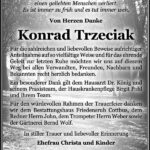 Traueranzeige Konrad Trzeciak