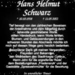 Danksagung Hans Helmut Schwarz