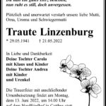 Traueranzeige Traute Linzenburg