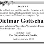 Danksagung Dietmar Gottschalk