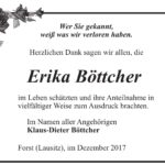 Danksagung Erika Böttcher