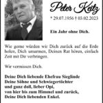 Jahresgedenken Peter Keitz