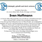 Danksagung Sven Hoffmann