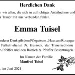Danksagung Emma Tuisel