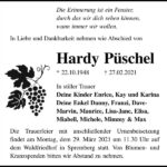 Traueranzeige Hardy Püschel
