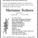 Traueranzeige Marianne Tscharn, geb. Lerke