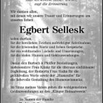 Danksagung Egbert Sellesk
