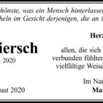 Danksagung Wolfgang Ziersch