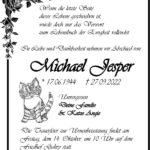 Traueranzeige Michael Jesper