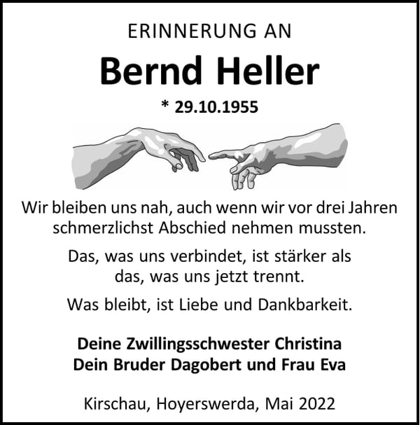 Jahresgedenken Bernd Heller