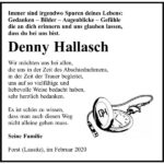 Danksagung Denny Hallasch