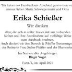 Danksagung Erika Schießer