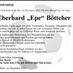 Danksagung Eberhard „Epe“ Böttcher