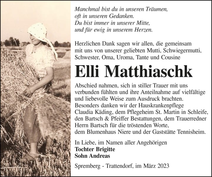 Danksagung Elli Matthiaschk