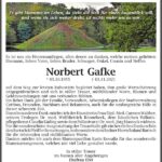 Danksagung Norbert Gafke