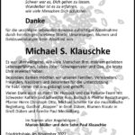 Danksagung Michael S. Klauschke
