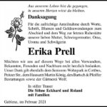 Danksagung Erika Prell
