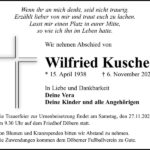Traueranzeige Wilfried Kuschel