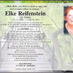 Danksagung Elke Reifenstein, geb. Täubner
