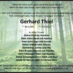 Traueranzeige Gerhard Thiel