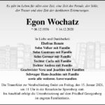 Traueranzeige Egon Wochatz