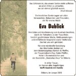Danksagung Eva Bublick