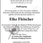 Danksagung Elke Fleischer