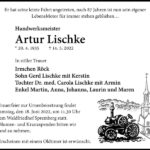 Traueranzeige Artur Lischke
