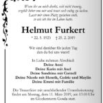 Traueranzeige Helmut Furkert