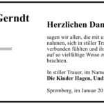Traueranzeige Gisela Gerndt